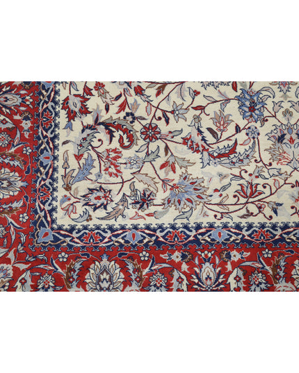 Heritage 6' 0" X 9' 1" Hand Knotted Wool Rug 6' 0" X 9' 1" (183 X 277) / Ivory / Wool