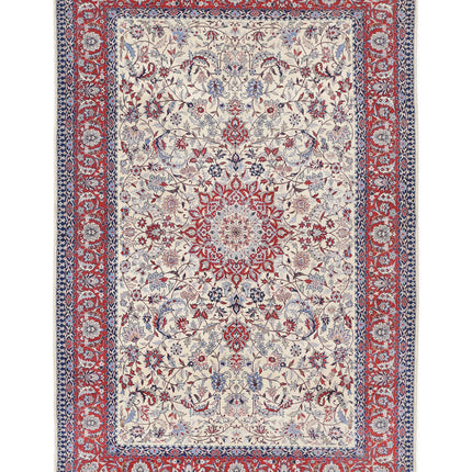 Heritage 6' 0" X 9' 1" Hand Knotted Wool Rug 6' 0" X 9' 1" (183 X 277) / Ivory / Wool