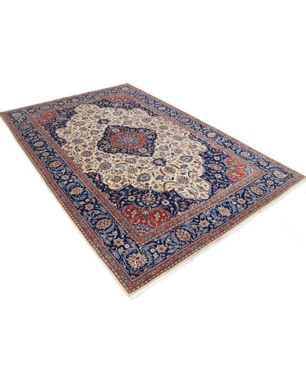 Heritage 6' 0" X 8' 11" Hand Knotted Wool Rug 6' 0" X 8' 11" (183 X 272) / Ivory / Wool