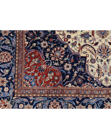 Heritage 6' 0" X 8' 11" Hand Knotted Wool Rug 6' 0" X 8' 11" (183 X 272) / Ivory / Wool