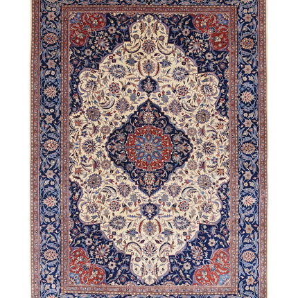 Heritage 6' 0" X 8' 11" Hand Knotted Wool Rug 6' 0" X 8' 11" (183 X 272) / Ivory / Wool