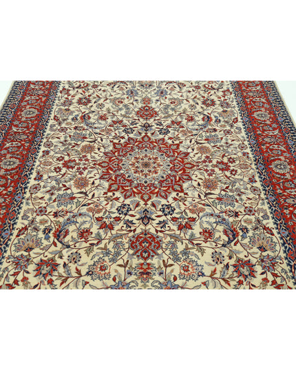 Heritage 6' 0" X 9' 0" Hand Knotted Wool Rug 6' 0" X 9' 0" (183 X 274) / Ivory / Wool