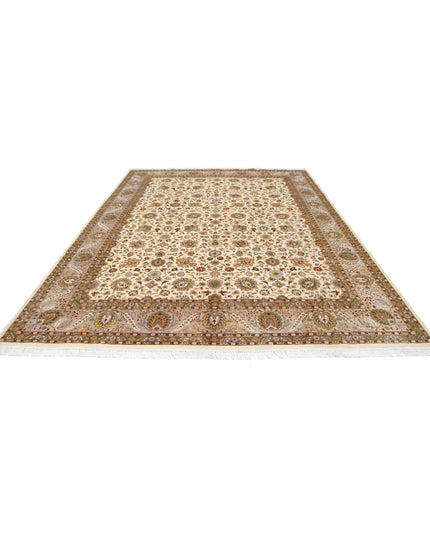 Heritage 8' 11" X 12' 0" Hand Knotted Wool Rug 8' 11" X 12' 0" (272 X 366) / Ivory / Wool