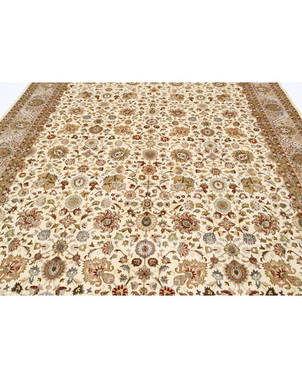 Heritage 8' 11" X 12' 0" Hand Knotted Wool Rug 8' 11" X 12' 0" (272 X 366) / Ivory / Wool