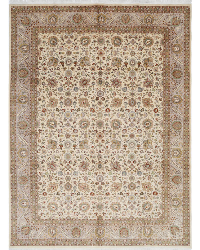 Heritage 8' 11" X 12' 0" Hand Knotted Wool Rug 8' 11" X 12' 0" (272 X 366) / Ivory / Wool