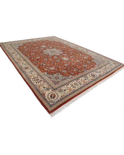 Heritage 10' 2" X 13' 10" Hand Knotted Wool Rug 10' 2" X 13' 10" (310 X 422) / Rust / Wool