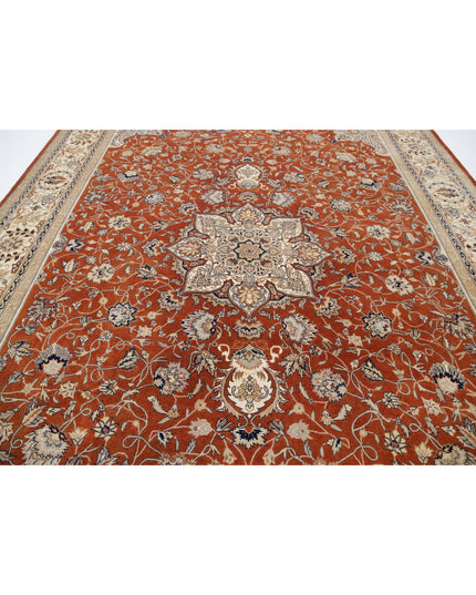 Heritage 10' 2" X 13' 10" Hand Knotted Wool Rug 10' 2" X 13' 10" (310 X 422) / Rust / Wool