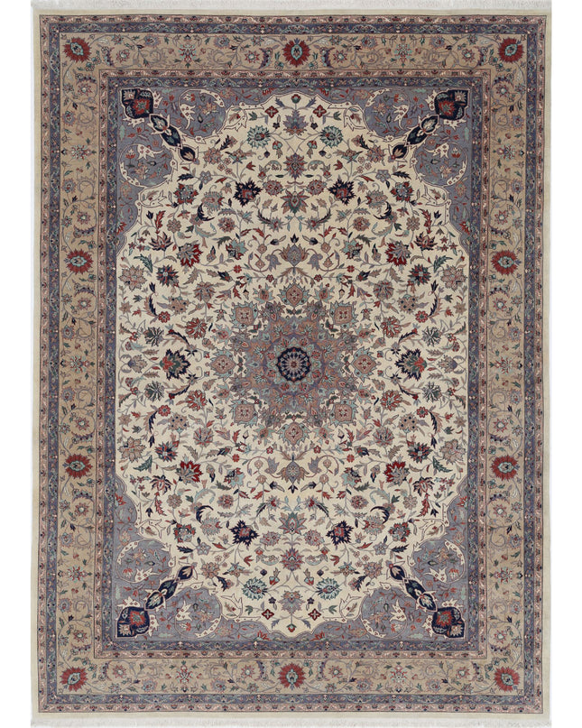 Heritage 10' 3" X 13' 11" Hand Knotted Wool Rug 10' 3" X 13' 11" (312 X 424) / Ivory / Wool