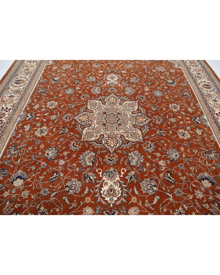 Heritage 10' 2" X 13' 11" Hand Knotted Wool Rug 10' 2" X 13' 11" (310 X 424) / Rust / Wool