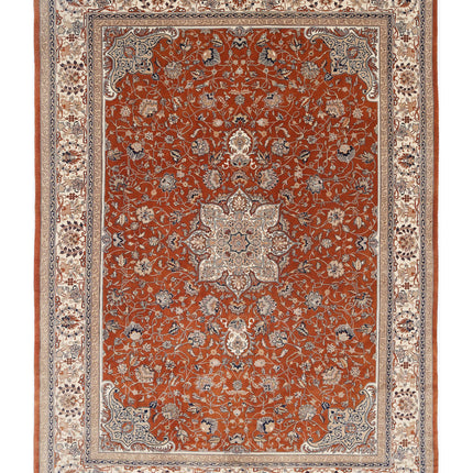 Heritage 10' 2" X 13' 11" Hand Knotted Wool Rug 10' 2" X 13' 11" (310 X 424) / Rust / Wool