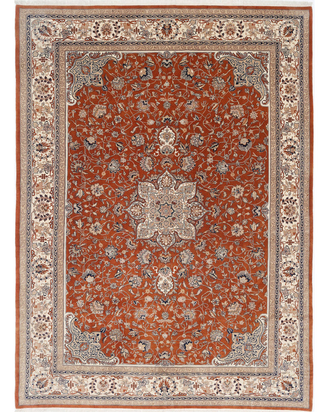 Heritage 10' 2" X 13' 11" Hand Knotted Wool Rug 10' 2" X 13' 11" (310 X 424) / Rust / Wool
