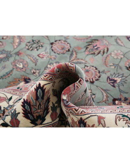 Heritage 9' 2" X 12' 0" Hand Knotted Wool Rug 9' 2" X 12' 0" (280 X 366) / Green / Wool