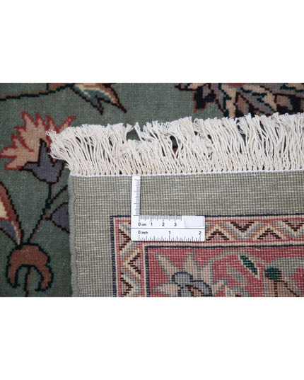 Heritage 9' 2" X 12' 0" Hand Knotted Wool Rug 9' 2" X 12' 0" (280 X 366) / Green / Wool