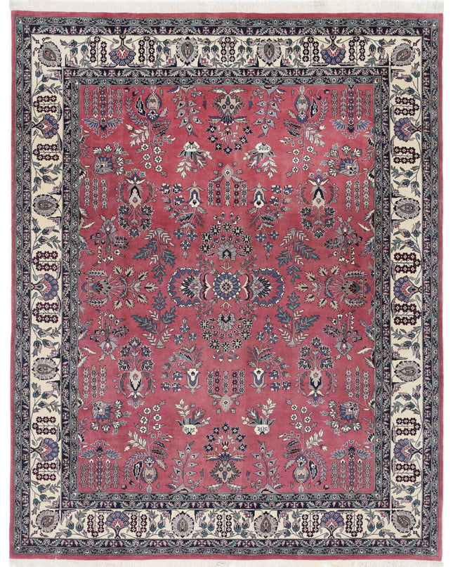 Heritage 8' 2" X 10' 2" Hand Knotted Wool Rug 8' 2" X 10' 2" (249 X 310) / Pink / Wool