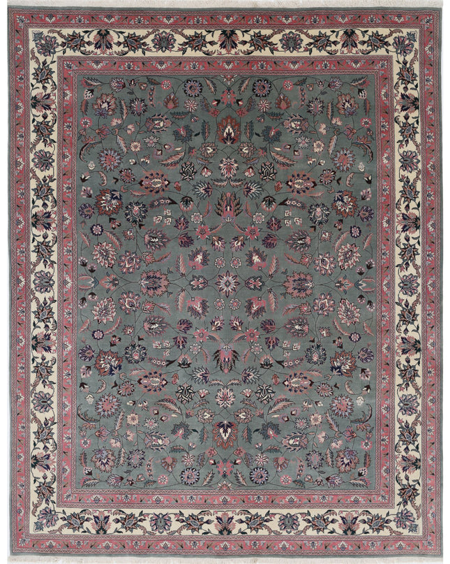 Heritage 8' 0" X 10' 0" Hand Knotted Wool Rug 8' 0" X 10' 0" (244 X 305) / Green / Wool