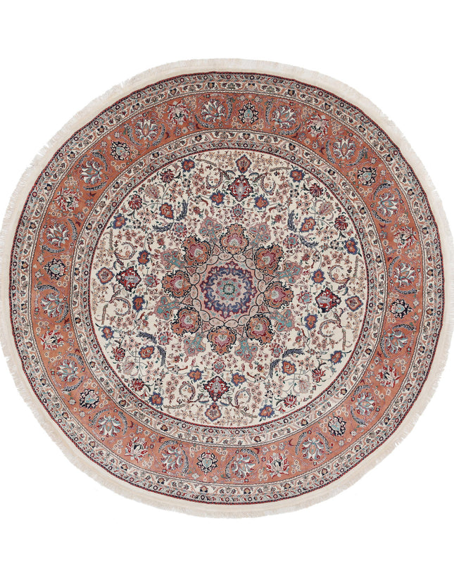 Heritage 8' 0" X 8' 0" Hand Knotted Wool Rug 8' 0" X 8' 0" (244 X 244) / Ivory / Wool