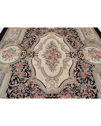 Heritage 8' 0" X 9' 10" Hand Knotted Wool Rug 8' 0" X 9' 10" (244 X 300) / Black / Wool