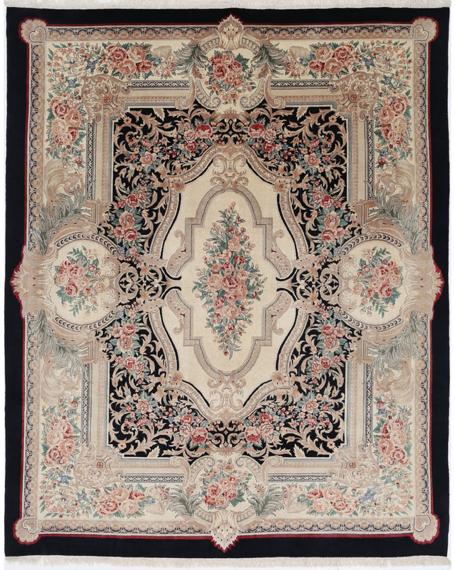 Heritage 8' 0" X 9' 10" Hand Knotted Wool Rug 8' 0" X 9' 10" (244 X 300) / Black / Wool