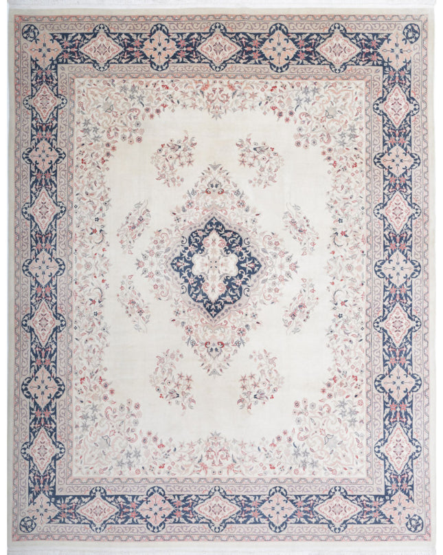 Heritage 8' 1" X 10' 0" Hand Knotted Wool Rug 8' 1" X 10' 0" (246 X 305) / Ivory / Wool