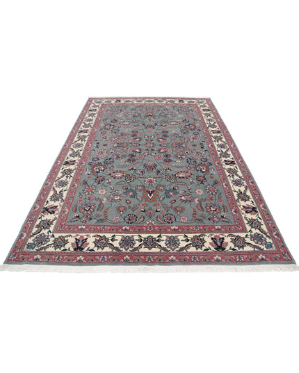 Heritage 6' 2" X 8' 11" Hand Knotted Wool Rug 6' 2" X 8' 11" (188 X 272) / Green / Wool