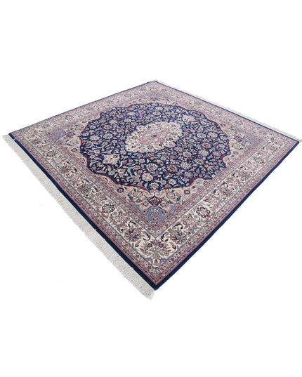 Heritage 7' 0" X 7' 2" Hand Knotted Wool Rug 7' 0" X 7' 2" (213 X 219) / Blue / Wool