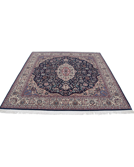 Heritage 7' 0" X 7' 2" Hand Knotted Wool Rug 7' 0" X 7' 2" (213 X 219) / Blue / Wool