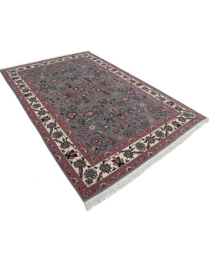 Heritage 6' 1" X 8' 11" Hand Knotted Wool Rug 6' 1" X 8' 11" (185 X 272) / Green / Wool