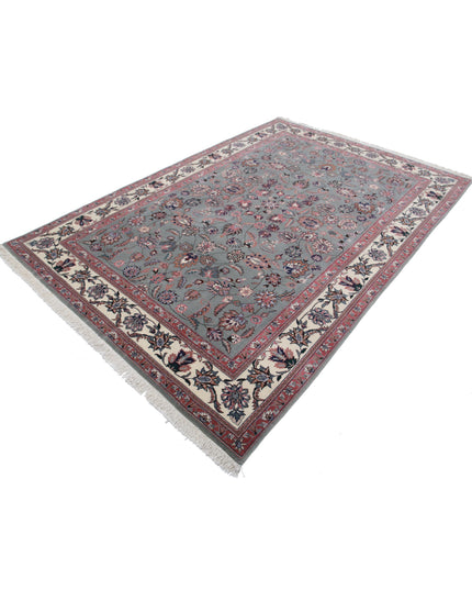 Heritage 6' 1" X 8' 11" Hand Knotted Wool Rug 6' 1" X 8' 11" (185 X 272) / Green / Wool