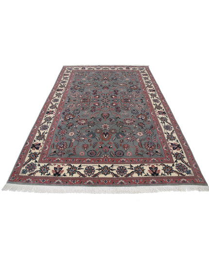 Heritage 6' 1" X 8' 11" Hand Knotted Wool Rug 6' 1" X 8' 11" (185 X 272) / Green / Wool