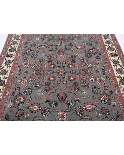Heritage 6' 1" X 8' 11" Hand Knotted Wool Rug 6' 1" X 8' 11" (185 X 272) / Green / Wool