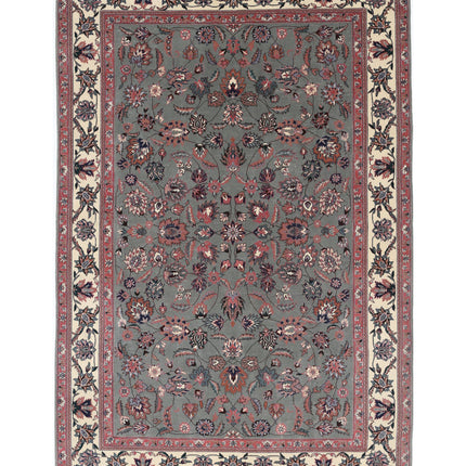 Heritage 6' 1" X 8' 11" Hand Knotted Wool Rug 6' 1" X 8' 11" (185 X 272) / Green / Wool