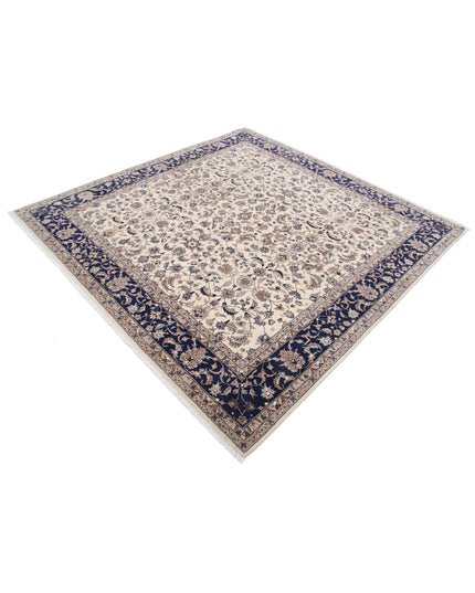 Heritage 6' 8" X 6' 8" Hand Knotted Wool Rug 6' 8" X 6' 8" (203 X 203) / Ivory / Wool