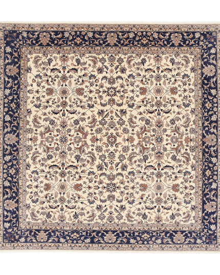 Heritage 6' 8" X 6' 8" Hand Knotted Wool Rug 6' 8" X 6' 8" (203 X 203) / Ivory / Wool