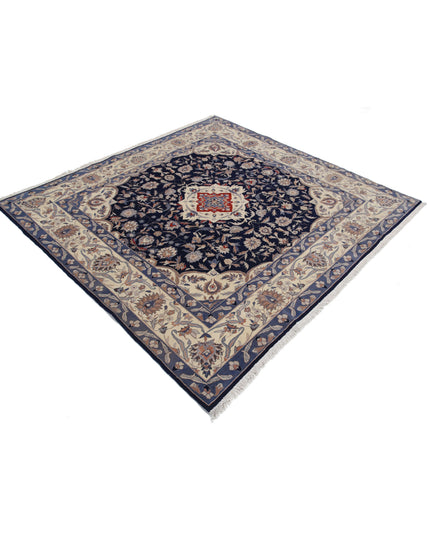 Heritage 5' 11" X 6' 3" Hand Knotted Wool Rug 5' 11" X 6' 3" (180 X 191) / Blue / Wool