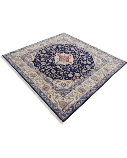 Heritage 5' 11" X 6' 3" Hand Knotted Wool Rug 5' 11" X 6' 3" (180 X 191) / Blue / Wool