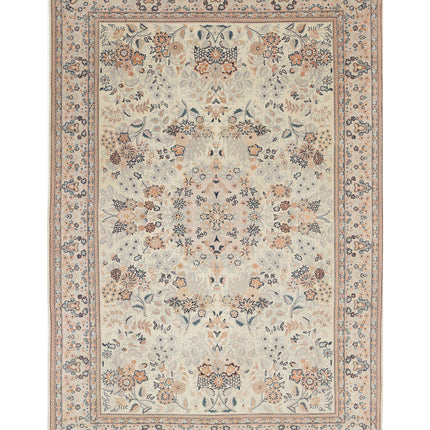 Heritage 6' 0" X 9' 0" Hand Knotted Wool Rug 6' 0" X 9' 0" (183 X 274) / Ivory / Wool