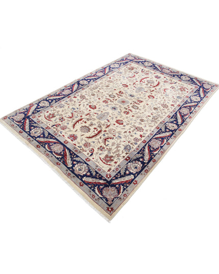 Heritage 5' 0" X 7' 5" Hand Knotted Wool Rug 5' 0" X 7' 5" (152 X 226) / Ivory / Wool