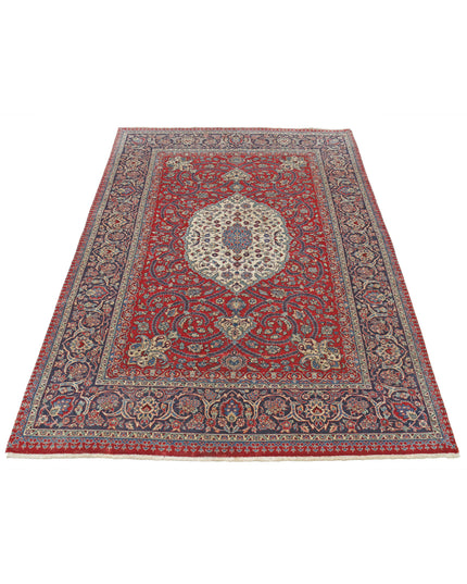 Heritage 4' 7" X 7' 1" Hand Knotted Wool Rug 4' 7" X 7' 1" (140 X 216) / Red / Wool