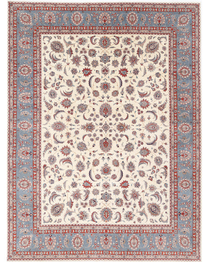 Heritage 9' 0" X 11' 9" Hand Knotted Wool Rug 9' 0" X 11' 9" (274 X 358) / Ivory / Wool