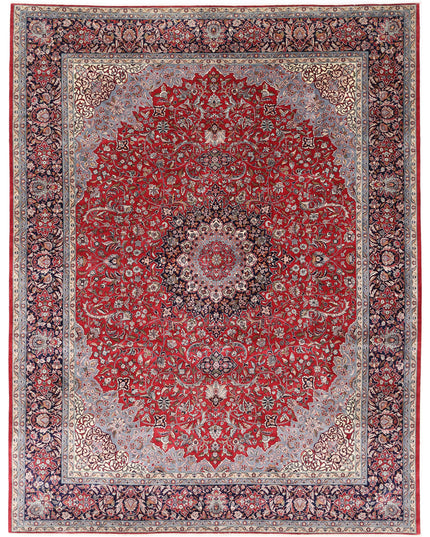 Heritage 9' 3" X 12' 2" Hand Knotted Wool Rug 9' 3" X 12' 2" (282 X 371) / Red / Wool