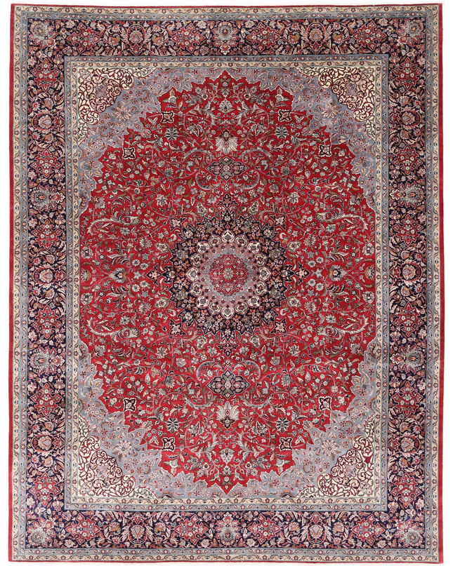 Heritage 9' 3" X 12' 2" Hand Knotted Wool Rug 9' 3" X 12' 2" (282 X 371) / Red / Wool