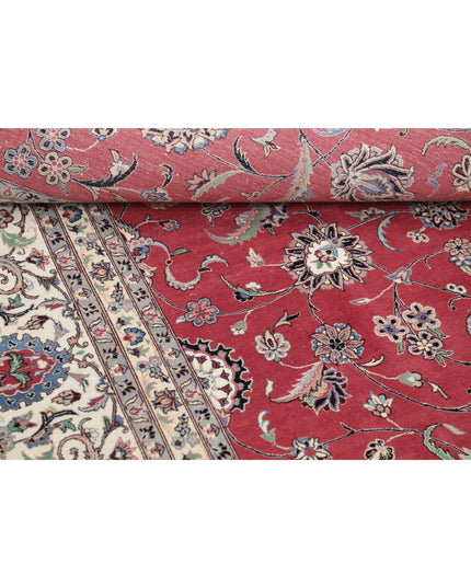 Heritage 11' 11" X 15' 4" Hand Knotted Wool Rug 11' 11" X 15' 4" (363 X 467) / Pink / Wool