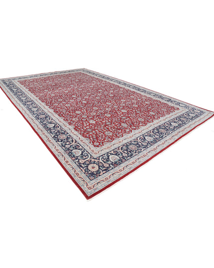 Heritage 11' 11" X 18' 6" Hand Knotted Wool Rug 11' 11" X 18' 6" (363 X 564) / Red / Wool