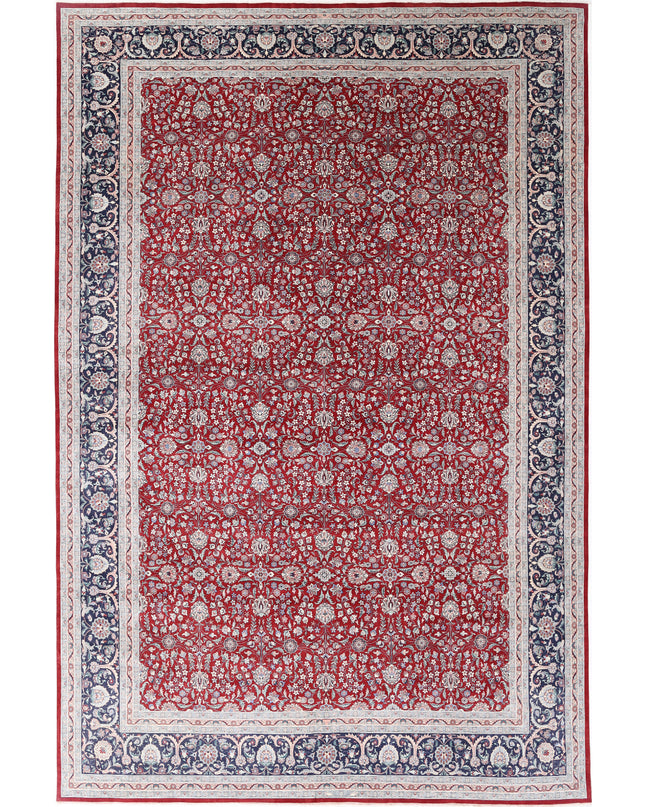 Heritage 11' 11" X 18' 6" Hand Knotted Wool Rug 11' 11" X 18' 6" (363 X 564) / Red / Wool