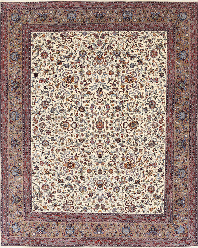 Heritage 8' 0" X 10' 0" Hand Knotted Wool Rug 8' 0" X 10' 0" (244 X 305) / Ivory / Wool