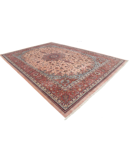 Heritage 9' 11" X 14' 2" Hand Knotted Wool Rug 9' 11" X 14' 2" (302 X 432) / Peach / Wool