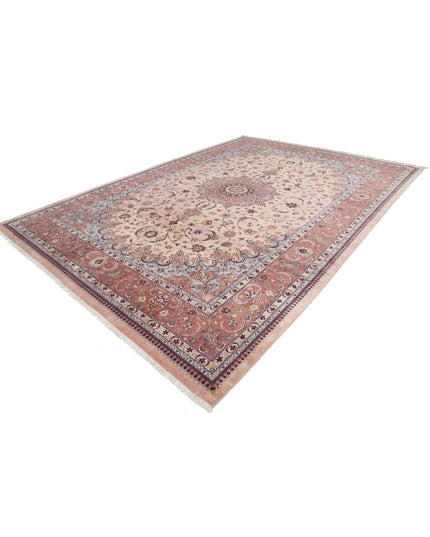 Heritage 9' 11" X 14' 2" Hand Knotted Wool Rug 9' 11" X 14' 2" (302 X 432) / Peach / Wool