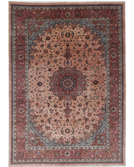 Heritage 9' 11" X 14' 2" Hand Knotted Wool Rug 9' 11" X 14' 2" (302 X 432) / Peach / Wool