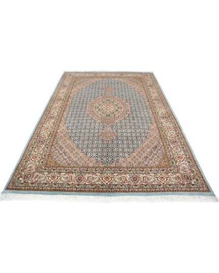 Heritage 6' 1" X 9' 0" Hand Knotted Wool Rug 6' 1" X 9' 0" (185 X 274) / Blue / Wool