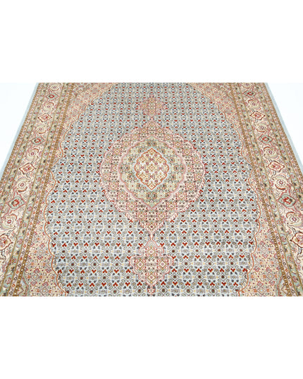 Heritage 6' 1" X 9' 0" Hand Knotted Wool Rug 6' 1" X 9' 0" (185 X 274) / Blue / Wool
